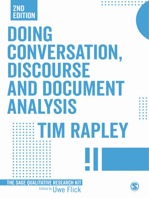 cover image of Doing Conversation, Discourse and Document Analysis